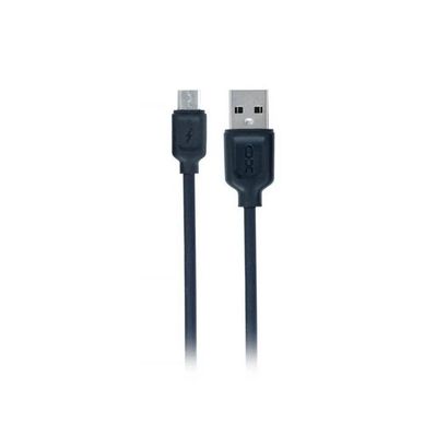 Дата кабель USB 2.0 AM to Micro 5P 1.0m 2.1A black XO (NB36-M-1-BK)