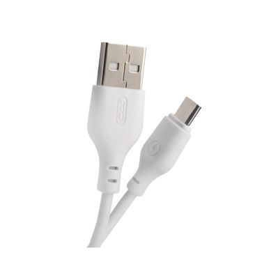 Дата кабель USB 2.0 AM to Micro 5P 1.0m 2.1A white XO (XO-NB-103-MC-1-WH)