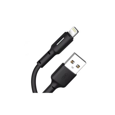 Дата кабель USB 2.0 AM to Lightning 1.0m 3A black XO (NB112-i-BK)