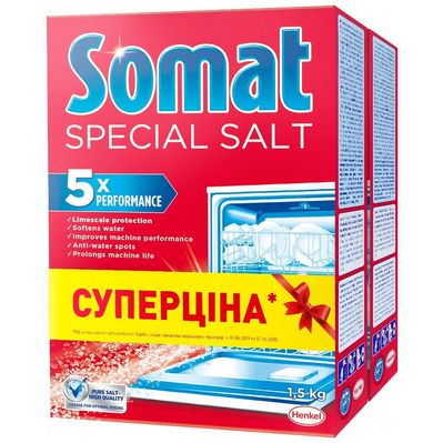 Сіль для посудомийних машин Somat Потрійної дії 3 кг (9000101347418)