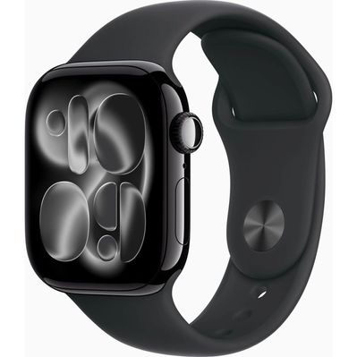 Смарт-годинник Apple Watch Series 11 GPS 42mm Jet Black Aluminium Case with Black Sport Band - S/M (MEQT4RK/A)