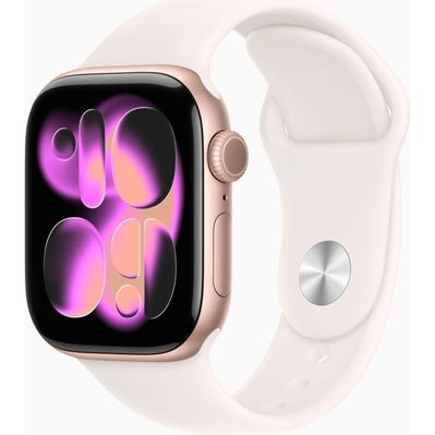 Смарт-годинник Apple Watch Series 11 GPS 42mm Rose Gold Aluminium Case with Light Blush Sport Band - S/M (MEU04RK/A)