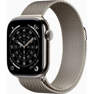 Смарт-годинник Apple Watch Series 11 GPS + Cellular 42mm Natural Titanium Case with Natural Milanese Loop (MF8P4RK/A)