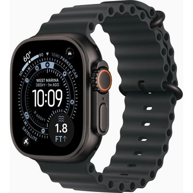 Смарт-годинник Apple Watch Ultra 3 GPS + Cellular 49mm Black Titanium Case with Black Ocean Band (MF0J4QP/A)