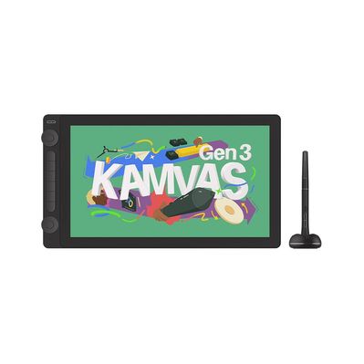 Графічний планшет Huion Kamvas 16 Gen3 Black + рукавичка (GS1563)