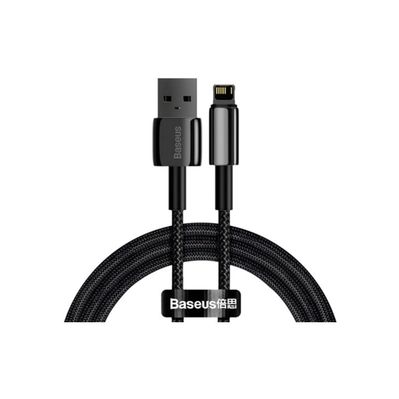 Дата кабель USB 2.0 AM to Lightning 1.0m 2.4A black Baseus (CALWJ-01)