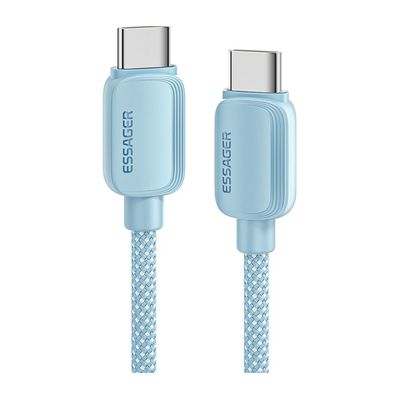 Дата кабель USB-C to USB-C 2.0m 100W blue Essager (EXCTT1-WLA03-P)