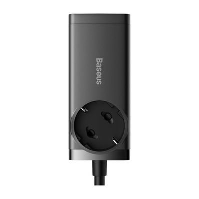 Зарядное устройство Baseus AC + 2xUSB-C 65W + 2xUSB black (PSZM000901)
