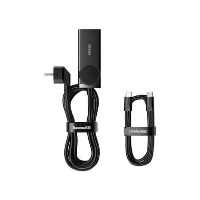 Зарядное устройство Baseus AC + 2xUSB-C 65W + 2xUSB black (PSZM000901)