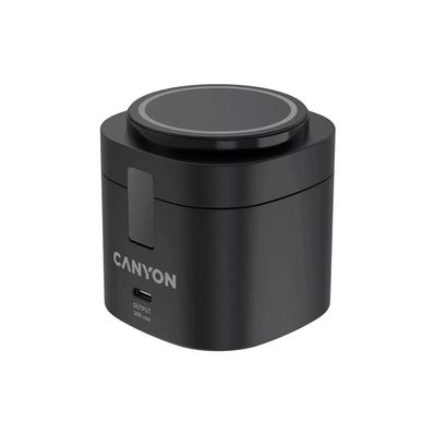 Зарядний пристрій Canyon 4-in-1 wireless charging stand 30W + charger 65W + cable 1.0m black (CNS-WCS405B)