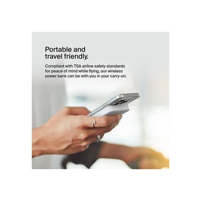 Батарея универсальная Belkin 10000mAh MagSafe Wireless Qi2 White (BPD008BTWH)