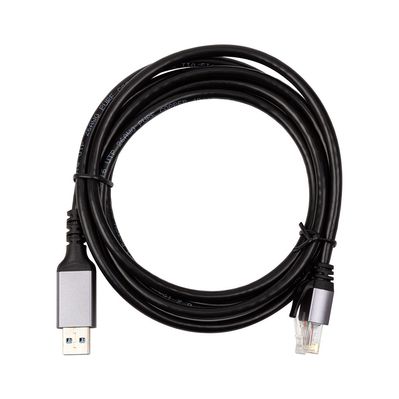 Дата кабель USB AM to RJ45 Ethernet 2.0m CAT6 UTP PowerPlant (CA914982)