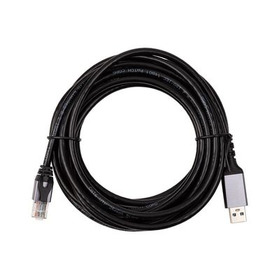 Дата кабель USB AM to RJ45 Ethernet 5.0m CAT6 UTP PowerPlant (CA915002)