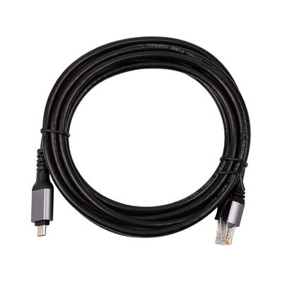 Дата кабель USB-C to RJ45 Ethernet 3.0m PowerPlant (CA914937)