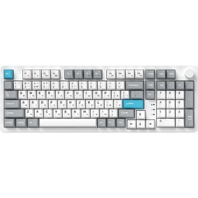 Клавіатура GamePro Asgard Drakkar Keychron Super Red Switch Wireless/Bluetooth/USB UA White (MK305WH)