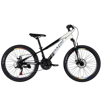 Велосипед Space 24" MARS DD FR рама-11" ST 2026 чорний з білим (OPS-SP-24-059)