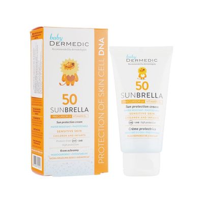 Засіб від засмаги Dermedic Sunbrella Baby Cream SPF50 Сонцезахисний крем для дітей 50 г (5901643172053)