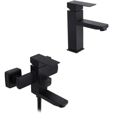 Змішувач Kroner Edelstahl Kubus-SCH010 + змішувач Edelstahl Kubus-SCH060 (CVS30160)