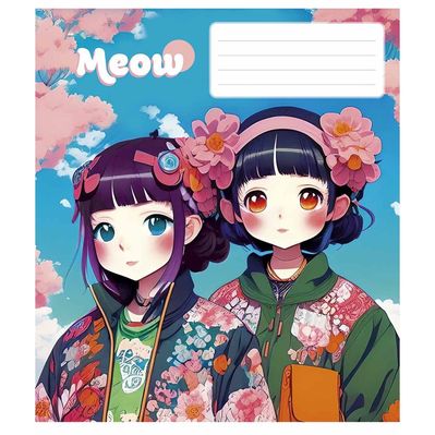 Зошит Школярик Kawaii 48 аркушів лінія (048-3302L)