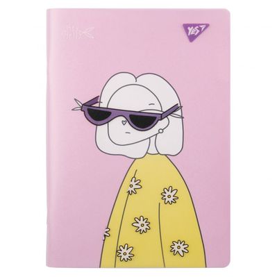 Зошит Yes А5 Hey Helly пластикова обкладинка 70 аркушів, клітинка (681849)