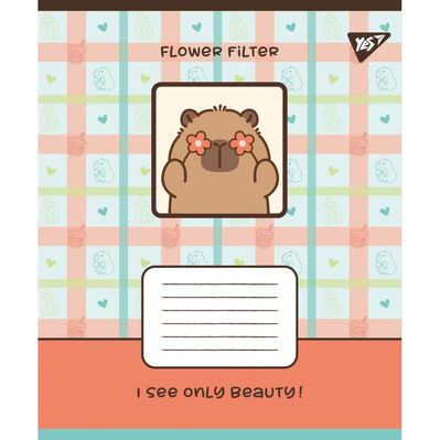 Тетрадь Yes Capy vibes А5 24 листов клетка (767955)