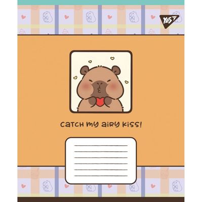 Тетрадь Yes Capy vibes А5 24 листов клетка (767955)