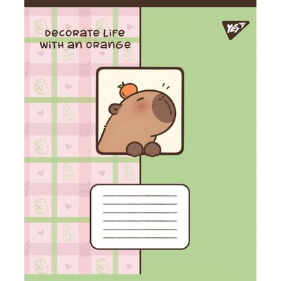 Тетрадь Yes Capy vibes А5 24 листов клетка (767955)