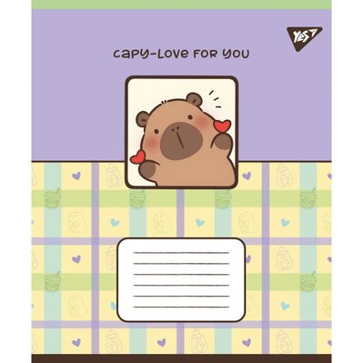 Тетрадь Yes Capy vibes А5 24 листов клетка (767955)