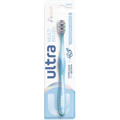 Зубна щітка Fesco Ultra Multi Brush Soft Блакитна (4820204702083)
