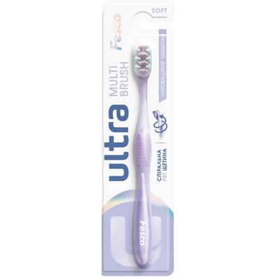 Зубна щітка Fesco Ultra Multi Brush Soft Фіолетова (4820204702106)