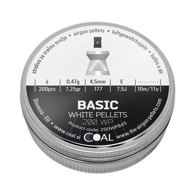 Пульки Coal Basic 4,5 мм 0,47 г 200 шт/уп (200WPB45)